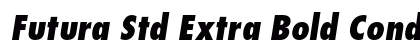 Futura Std Extra Bold Condensed Oblique font free download