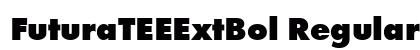 FuturaTEEExtBol Regular font free download