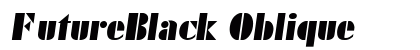 FutureBlack Oblique font free download