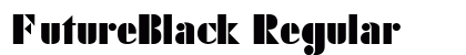 FutureBlack Regular Preview
