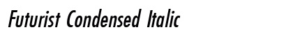 Futurist Condensed Italic font free download