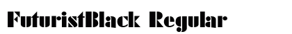 FuturistBlack Regular font free download