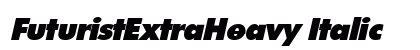 FuturistExtraHeavy Italic font free download