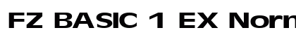 FZ BASIC 1 EX Normal Font FZ BASIC 1 EX Normal Font Preview
