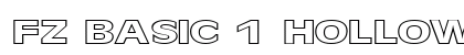 FZ BASIC 1 HOLLOW EX Normal Font FZ BASIC 1 HOLLOW EX Normal Font Preview
