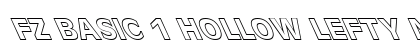 FZ BASIC 1 HOLLOW LEFTY Normal Font FZ BASIC 1 HOLLOW LEFTY Normal Font Preview
