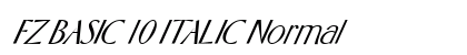 FZ BASIC 10 ITALIC Normal font free download
