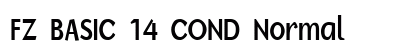 FZ BASIC 14 COND Normal font free download