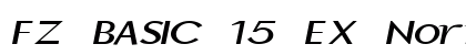 FZ BASIC 15 EX Normal Font FZ BASIC 15 EX Normal Font Preview