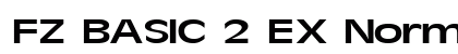 FZ BASIC 2 EX Normal Font Preview