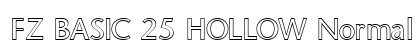 FZ BASIC 25 HOLLOW Normal font free download