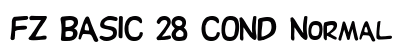 FZ BASIC 28 COND Normal font free download