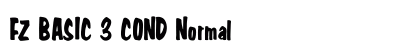 FZ BASIC 3 COND Normal font free download