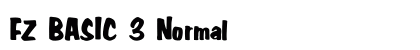 FZ BASIC 3 Normal Font FZ BASIC 3 Normal Font Preview