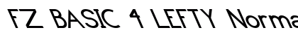 FZ BASIC 4 LEFTY Normal font free download