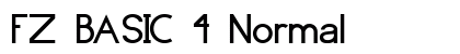 FZ BASIC 4 Normal font free download