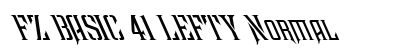 FZ BASIC 41 LEFTY Normal font free download