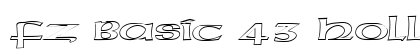 FZ BASIC 43 HOLLOW EX Normal font free download
