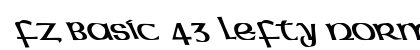 FZ BASIC 43 LEFTY Normal font free download