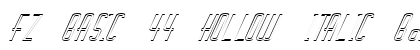 FZ BASIC 44 HOLLOW ITALIC Bold Font FZ BASIC 44 HOLLOW ITALIC Bold Font Preview