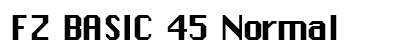 FZ BASIC 45 Normal font free download