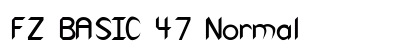 FZ BASIC 47 Normal font free download