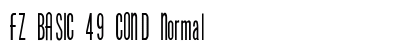FZ BASIC 49 COND Normal font free download