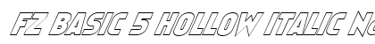 FZ BASIC 5 HOLLOW ITALIC Normal Font FZ BASIC 5 HOLLOW ITALIC Normal Font Preview
