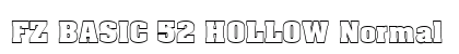 FZ BASIC 52 HOLLOW Normal Font FZ BASIC 52 HOLLOW Normal Font Preview