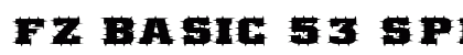 FZ BASIC 53 SPIKED EX Normal font free download