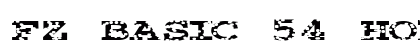 FZ BASIC 54 HOLEY EX Normal Font Preview