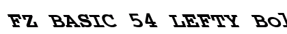 FZ BASIC 54 LEFTY Bold Font Preview