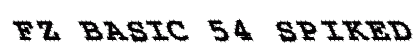 FZ BASIC 54 SPIKED LEFTY Normal Font Preview