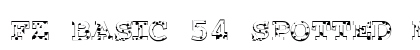 FZ BASIC 54 SPOTTED Normal Font Preview