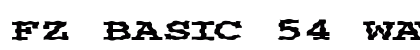 FZ BASIC 54 WAVEY EX Normal Font Preview