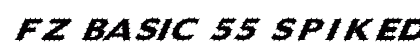 FZ BASIC 55 SPIKED ITALIC Normal Font Preview