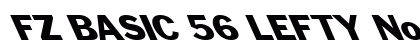 FZ BASIC 56 LEFTY Normal font free download