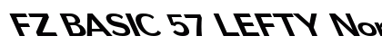 FZ BASIC 57 LEFTY Normal font free download