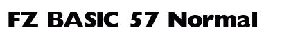 FZ BASIC 57 Normal font free download