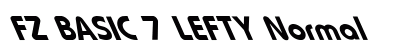 FZ BASIC 7 LEFTY Normal font free download