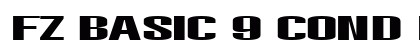 FZ BASIC 9 COND Normal font free download