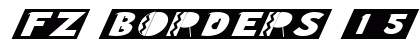 FZ BORDERS 15 ITALIC Normal font free download