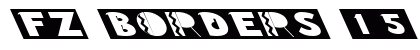 FZ BORDERS 15 LEFTY Normal Font FZ BORDERS 15 LEFTY Normal Font Preview