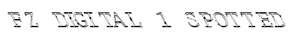FZ DIGITAL 1 SPOTTED LEFTY Normal Font FZ DIGITAL 1 SPOTTED LEFTY Normal Font Preview