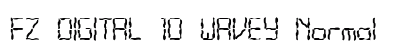 FZ DIGITAL 10 WAVEY Normal Font Preview