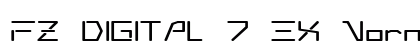 FZ DIGITAL 7 EX Normal font free download