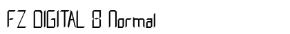 FZ DIGITAL 8 Normal font free download