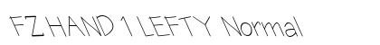 FZ HAND 1 LEFTY Normal Font Preview