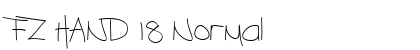 FZ HAND 18 Normal font free download