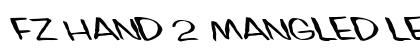 FZ HAND 2 MANGLED LEFTY Normal Font FZ HAND 2 MANGLED LEFTY Normal Font Preview
